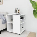 vidaXL Rolkast 60x53x72 cm bewerkt hout wit, Huis en Inrichting, Verzenden, Nieuw
