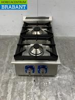 RVS 2 pits Opzet Fornuis gasfornuis 40 cm Horeca, Ophalen of Verzenden, Nieuw in verpakking