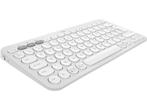Logitech - Draadloos toetsenbord - Azerty - Wit, Computers en Software, Toetsenborden, Verzenden, Logitech, Draadloos, Nieuw