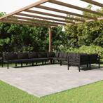 vidaXL 10-delige Loungeset met kussens aluminium, Tuin en Terras, Verzenden, Nieuw, Loungeset