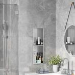 vidaXL Douche Niche Zilver 60 x 20 x 9,5 cm Roestvrij staal, Bricolage & Construction, Verzenden