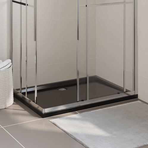 vidaXL Douchebak rechthoekig 80x120 cm ABS zwart, Doe-het-zelf en Bouw, Sanitair, Nieuw, Verzenden
