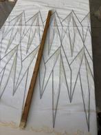 Kostbaar gordijnstof, Franse getekende en afgezoomde tule