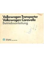1986 VOLKSWAGEN CARAVELLE | TRANSPORTER INSTRUCTIEBOEKJE, Auto diversen, Handleidingen en Instructieboekjes