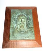 Fraaie ART DECO Plaquette van Jezus - PAX Vobis - Gesigneerd