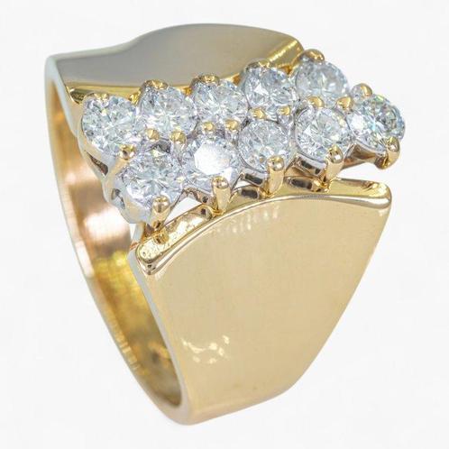 Zonder Minimumprijs - Ring - 14 karaat Geel goud, HRD -, Handtassen en Accessoires, Ringen