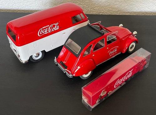 Solido - Modelauto (2) - Coca-Cola Citroën 2CV 1966 et, Hobby en Vrije tijd, Modelauto's | 1:5 tot 1:12