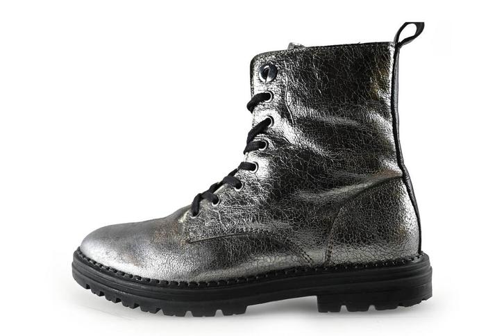 Nelson Veterboots in maat 38 Zilver | 5% korting, Kleding | Dames, Schoenen, Overige kleuren, Gedragen, Overige typen, Verzenden