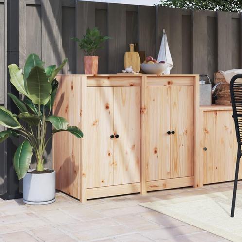 vidaXL Kastdeurtjes voor buitenkeuken 2 st 50x9x82 cm, Doe-het-zelf en Bouw, Hang- en Sluitwerk, Nieuw, Verzenden