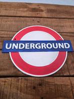 Reclamebord - Ondergrondse spoorwegbord - Gietijzer, Hobby & Loisirs créatifs, Trains miniatures | Échelles Autre