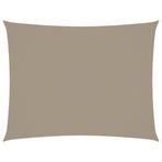 Zonnescherm Rechthoek 3x6 Taupe | OP = OP | Waterdicht, Tuin en Terras, Verzenden, Overige typen, 450 cm of meer, Nieuw