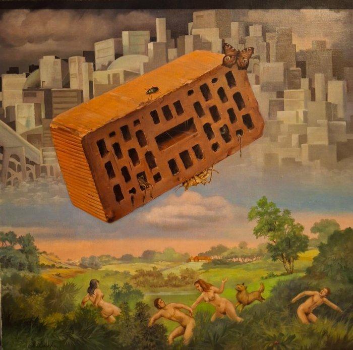 Frans Luyckx (1923-1997) - Snelbouw, Antiquités & Art, Art | Peinture | Classique