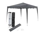 Veiling - Inklapbare Partytent Vivara - 3 x 3m - Grijs, Tuin en Terras, Partytenten, Nieuw