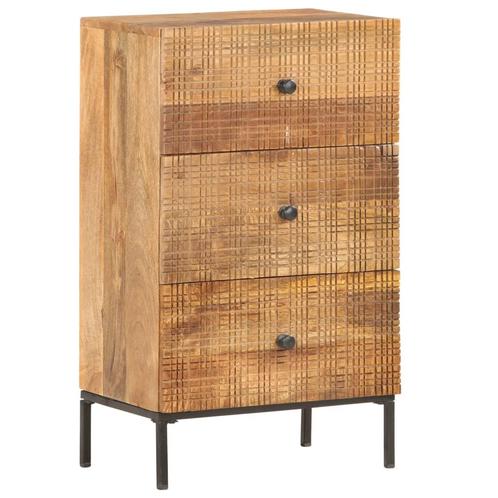 vidaXL Dressoir 45x30x75 cm massief mangohout, Huis en Inrichting, Kasten | Dressoirs, Nieuw, Verzenden