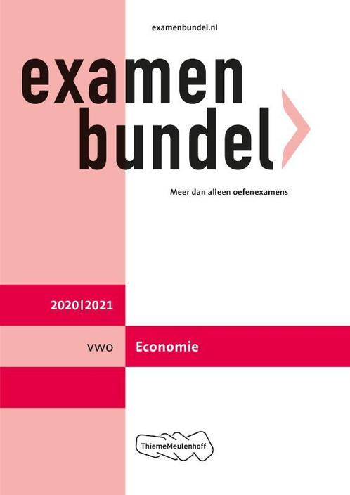 Examenbundel vwo Economie 2020/2021 9789006781526, Boeken, Schoolboeken, Zo goed als nieuw, Verzenden