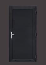 PVC Deur vol paneel basic b98xh200 cm antraciet R, 80 tot 100 cm, Nieuw, Ophalen of Verzenden, Buitendeur