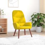 vidaXL Relaxstoel fluweel geel, Huis en Inrichting, Fauteuils, Verzenden, Nieuw