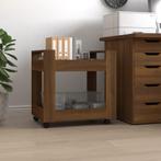 vidaXL Bureaukastje 60x45x60 cm bewerkt hout bruin, Maison & Meubles, Verzenden