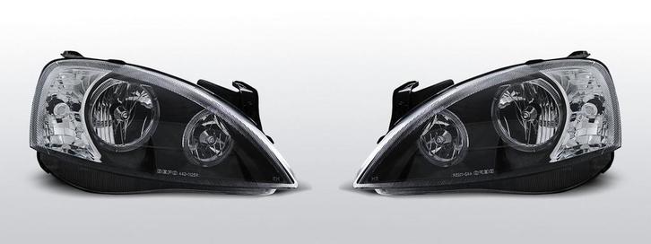 Koplampen Angel Eyes | Opel Corsa C 2000-2006 | zwart, Auto-onderdelen, Verlichting, Nieuw, Verzenden