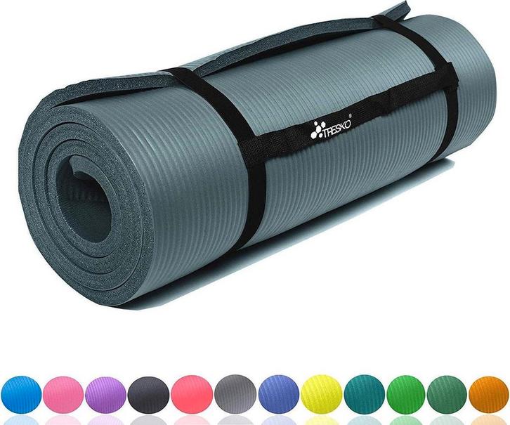Yogamat - Fitness mat - Sportmat - Yoga mat extra dik - 185x, Sports & Fitness, Yoga & Pilates, Envoi