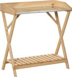 Tuintafel - poottafel - werktafel tuin - 78x39 cm - hout, Verzenden, Nieuw