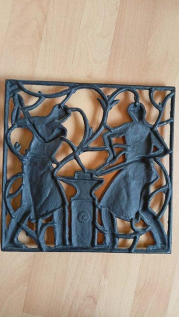 Heinrich Moshage - Relief, Zwei Schmiede - 30 cm - Fonte