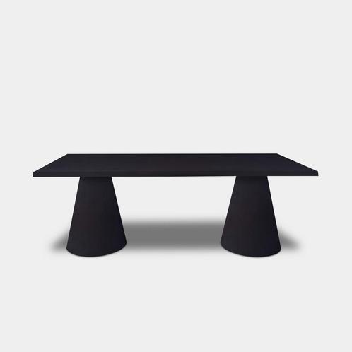 Tafel Boomstam Eikenhout  Set Kegelpoot  280x100, Huis en Inrichting, Tafels | Eettafels