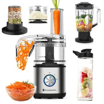 Tweedekans | KitchenBrothers Foodprocessor - 4-in-1 - beschikbaar voor biedingen
