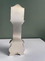 H. Hooijkaas - Beeldje - zilveren miniatuur staande klok van, Antiek en Kunst