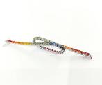 Armband - 18 karaat Witgoud - 3.50ct. tw. Saffier, Handtassen en Accessoires, Armbanden, Nieuw