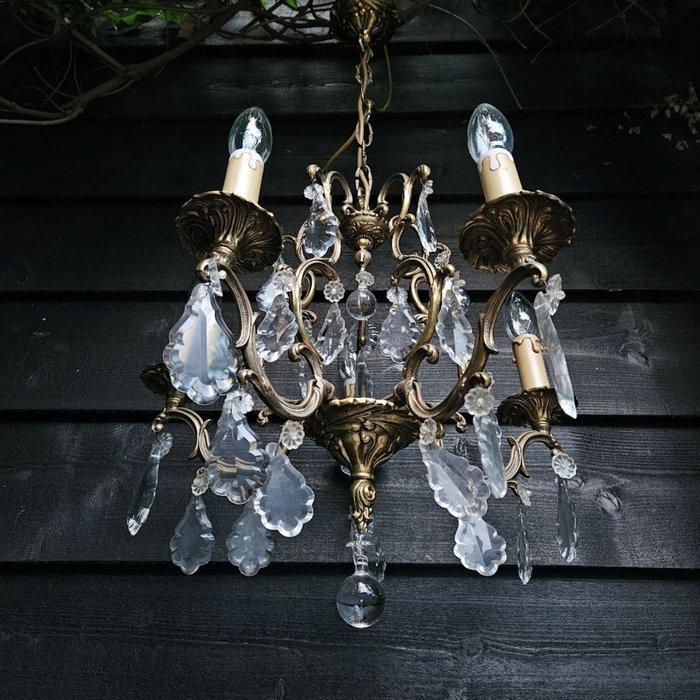 Kroonluchter - Kristal, Legering - Met kristallen, Huis en Inrichting, Overige Huis en Inrichting