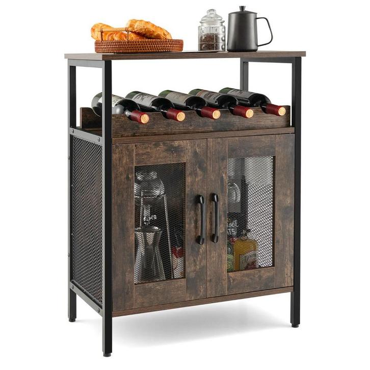 2dekans | Coast Barkast met Opbergrek Wijnbar Kast met, Huis en Inrichting, Woonaccessoires | Wijnrekken, Ophalen of Verzenden