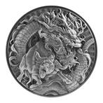 Tokelau. 10 Dollars 2021 2 oz Auspicious Dragon Zodiac, Timbres & Monnaies