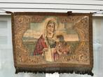 Wandtapijt - 90 cm - 80 cm - Sint-Anna en de Heilige Maagd, Antiek en Kunst