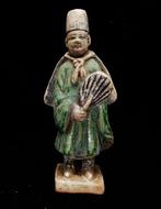 Oud-Chinees - Geglazuurde keramische bediende - Mingqi -