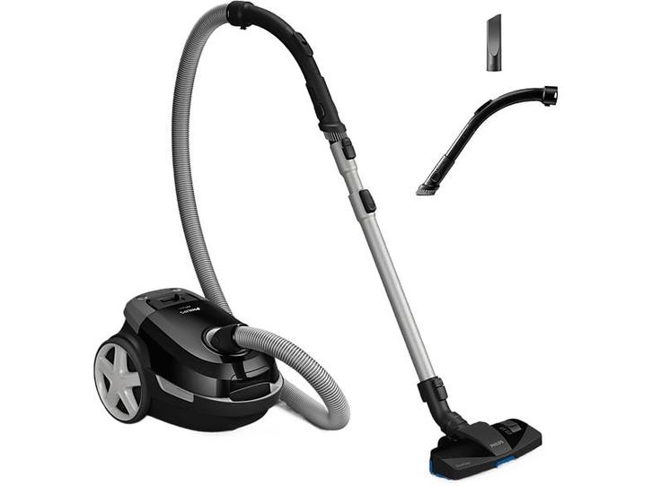 Philips -  Stofzuiger Met Zak - Zwart, Elektronische apparatuur, Stofzuigers, Nieuw, Minder dan 1200 watt, Verzenden