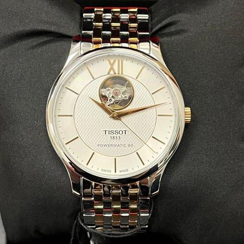 Tissot - Tissot Tradition Powermatic 80 Open Heart -, Handtassen en Accessoires, Horloges | Heren