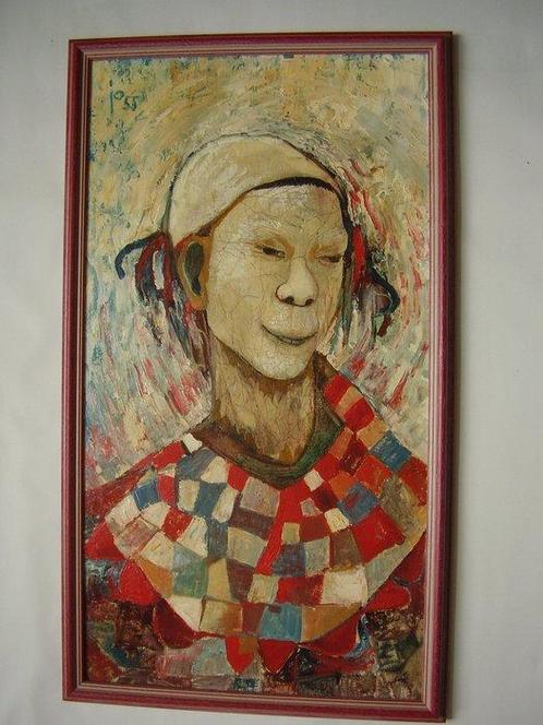 Jeanne Bieruma Oosting (1898-1994) Circle of - Clown -, Antiek en Kunst, Kunst | Schilderijen | Klassiek