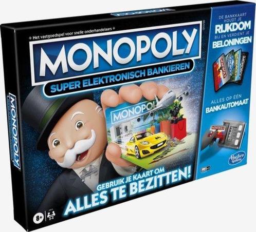Monopoly Super Elektronisch Bankieren - Belgische Editie..., Kinderen en Baby's, Speelgoed | Kinderpuzzels, Nieuw, Verzenden