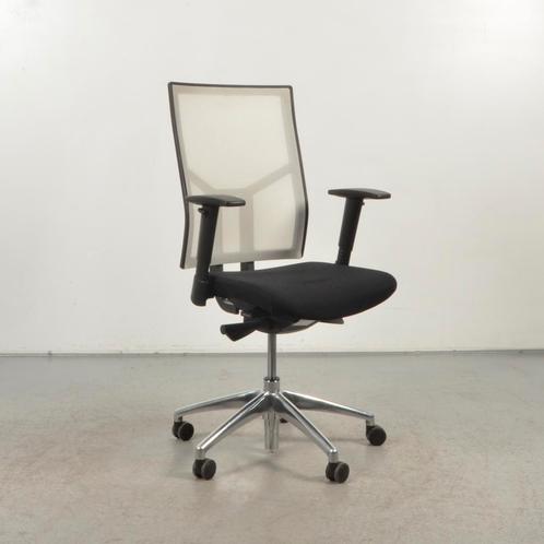 Bureaustoel CS  - Zwart - Wit mesh rugleuning, Huis en Inrichting, Bureaustoelen, Gebruikt, Ophalen of Verzenden