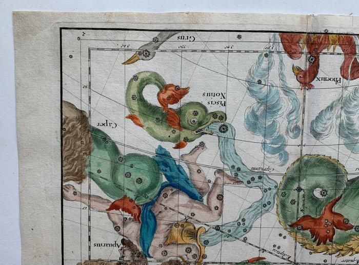 World - wereld; Ignace Gaston Pardies - (Celestical map) -, Boeken, Atlassen en Landkaarten