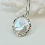 Zilver - Ketting met hanger - PERLA BAROCCA, Antiek en Kunst