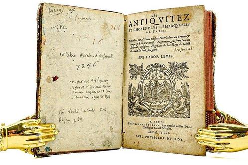 Pierre Bonfons; Jaques De Breul - Les Antiquitez et choses, Antiek en Kunst, Antiek | Boeken en Manuscripten