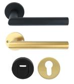 SKG3 Veiligheid Achterdeur Set PVD Mat Goud/Zwart, Ophalen of Verzenden, Nieuw