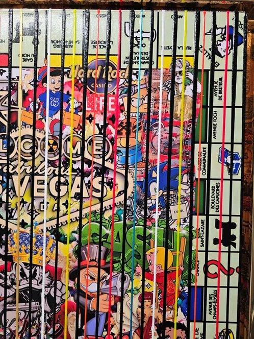 Elmago (XX) - Moneypoly 5 codebarre (large), Antiek en Kunst, Kunst | Schilderijen | Modern