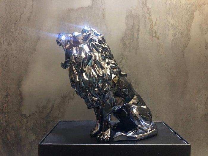 Richard Orlinski (1966) - Roaring lion Spirit (Petrol, Antiek en Kunst, Antiek | Overige Antiek