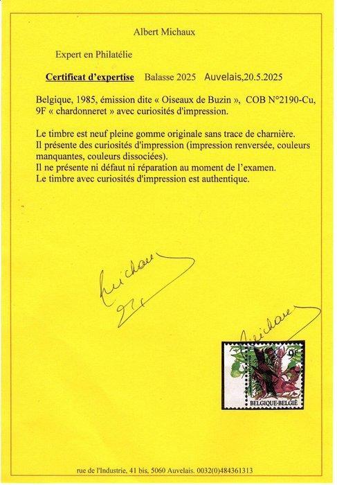 België 1985/1985 - Variëteiten Buzin - COB, Postzegels en Munten, Postzegels | Europa | België