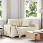 vidaXL Loveseat Bank Linnen 120 cm, Huis en Inrichting, Verzenden, Nieuw