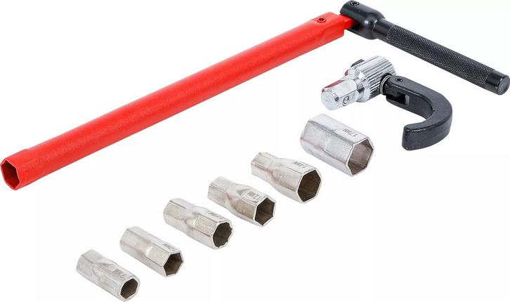 BGS Wastafelmoersleutel set pijpdopsleutels en moersleutel 1, Doe-het-zelf en Bouw, Gereedschap | Handgereedschap, Nieuw, Ophalen of Verzenden