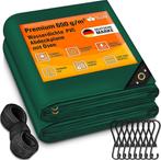 tillvex® Afdekzeil 3x6 m, met ingestanste ringen, 10 x spanr, Doe-het-zelf en Bouw, Verzenden, Nieuw